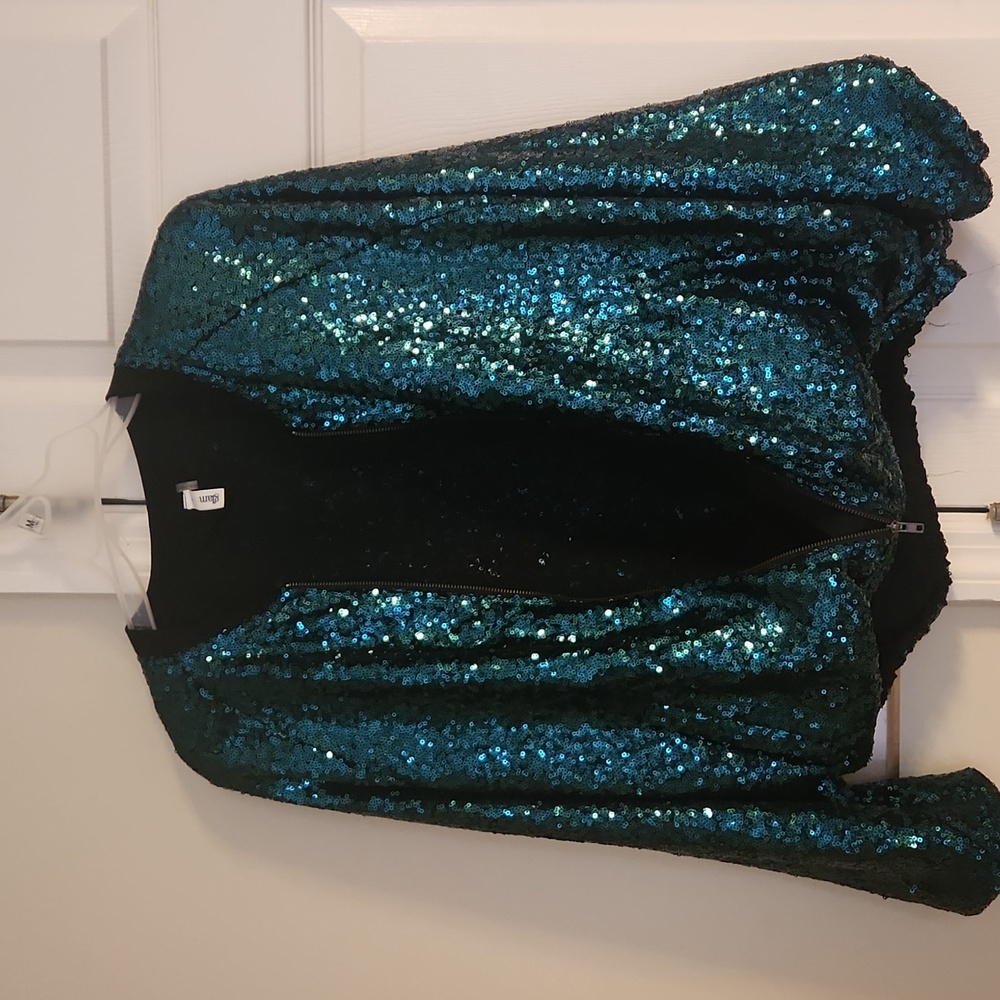 Sequin Bomber Jacket - image 4